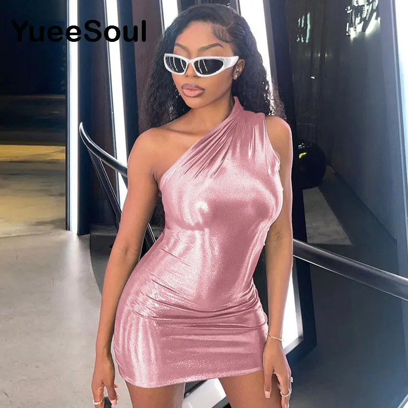 Pink Women Dress Sleeveless Slim Sexy Elegant Mini Dresses 2023 New In Summer Y2K Sweet Party Prom Chic Prom Evening Dresses - Image 12