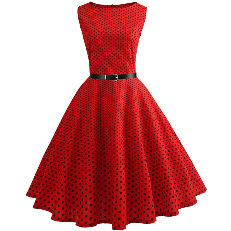 Plaid Print Vintage Dress Women Summer Floral Swing Party Dresses Hepburn 50s 60s Retro Elegant Robe feminino Vestidos - Image 10