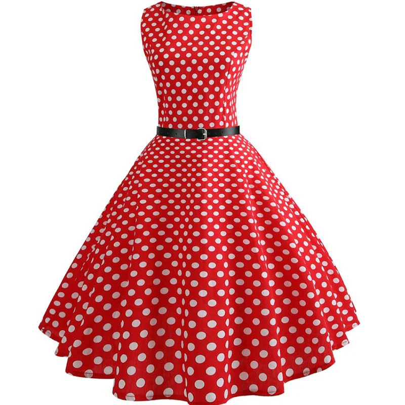 Plaid Print Vintage Dress Women Summer Floral Swing Party Dresses Hepburn 50s 60s Retro Elegant Robe feminino Vestidos - Image 5