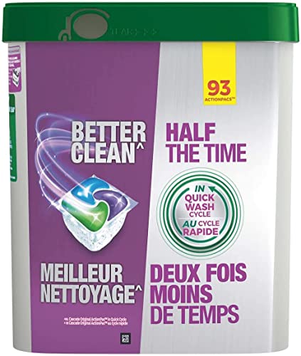 Platinum Dishwasher Pods, Actionpacs Dishwasher Detergent With Dishwasher Cleaner Action, (93 Count) Fresh Scent - Image 2