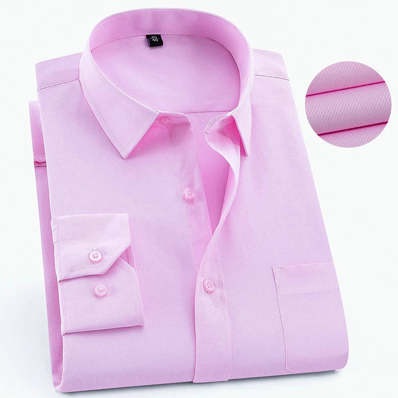 Plus Large Size 8XL 7XL Men's Fashion Casual Long Sleeved Shirt Slim Fit Male Social Business Dress Shirt Brand Men Clothing - Image 5