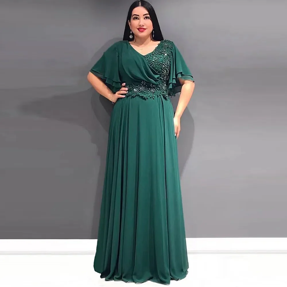 Plus Size African Party Dresses for Women 2023 New Fashion Dashiki Ankara Lace Wedding Gowns Elegant Turkey Muslim Maxi Dress - Image 7