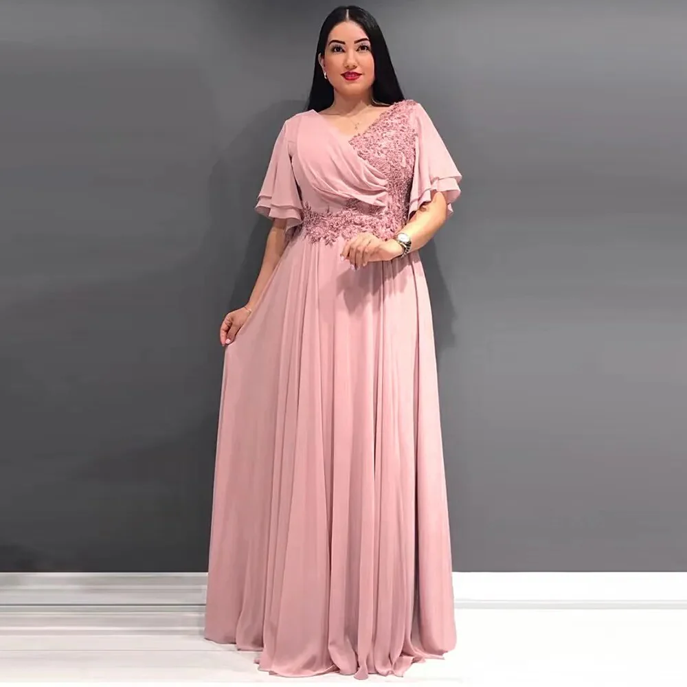 Plus Size African Party Dresses for Women 2023 New Fashion Dashiki Ankara Lace Wedding Gowns Elegant Turkey Muslim Maxi Dress - Image 8