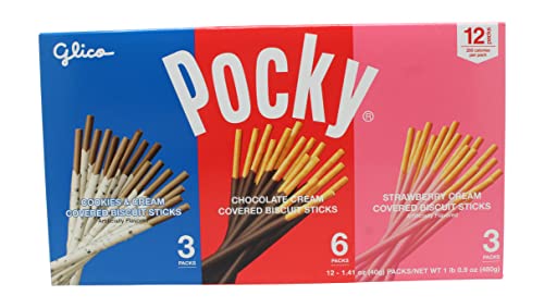 Pocky Chocolate Biscuit Sticks Variety Pack (12 Count, 1.06 LBS) - Image 2