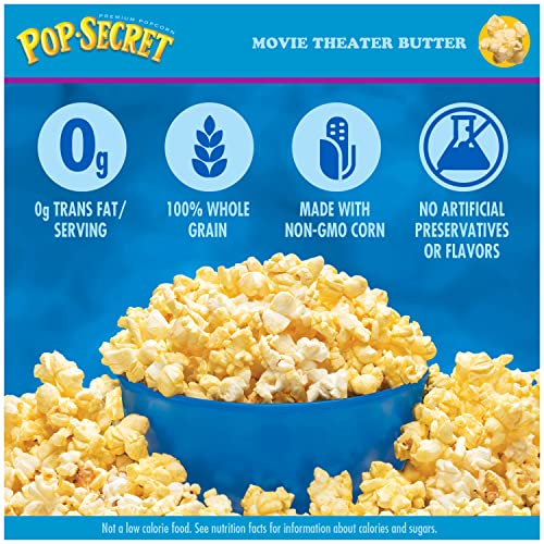 Pop Secret Microwave Popcorn, Movie Theater Butter Flavor, 3 Oz Sharing Bags, 30 Ct - Image 9