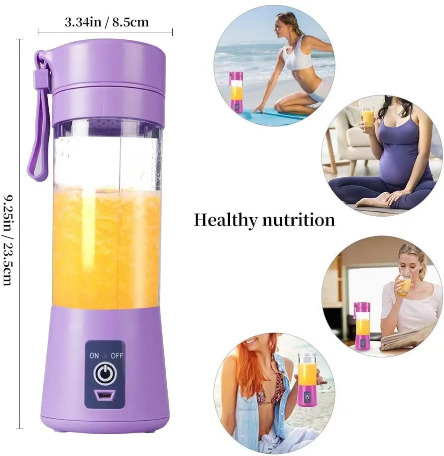 Portable Electric Juicer Cup USB Rechargeable Handheld Smoothie Blender Fruit Mixers Milkshake Maker Machine Food Grade Stirring - Image 27