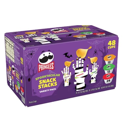 Pringle Halloween Snack Stacks Variety Pack - included Original, Sour Cream n Onion, and Cheddar Cheese - (48 pk, 2 Pack) in our Grocerama Box - Image 6