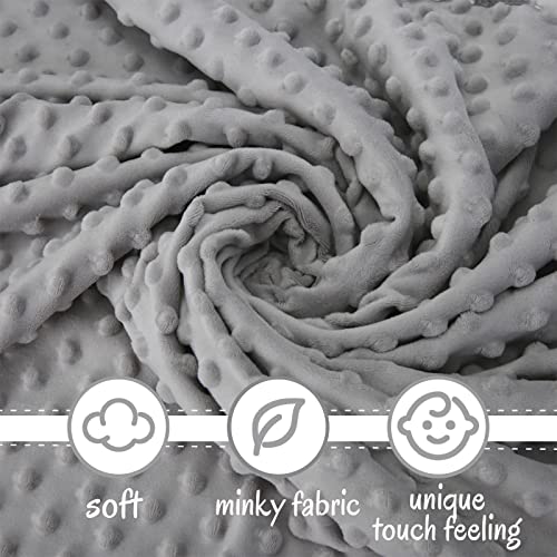 Pro Goleem Elephant Security Blanket, Soft Lovey Unisex Lovie Baby Gifts for Newborn Boys and Girls Snuggle Toy Stuffed Animal Grey 16 Inch - Image 4