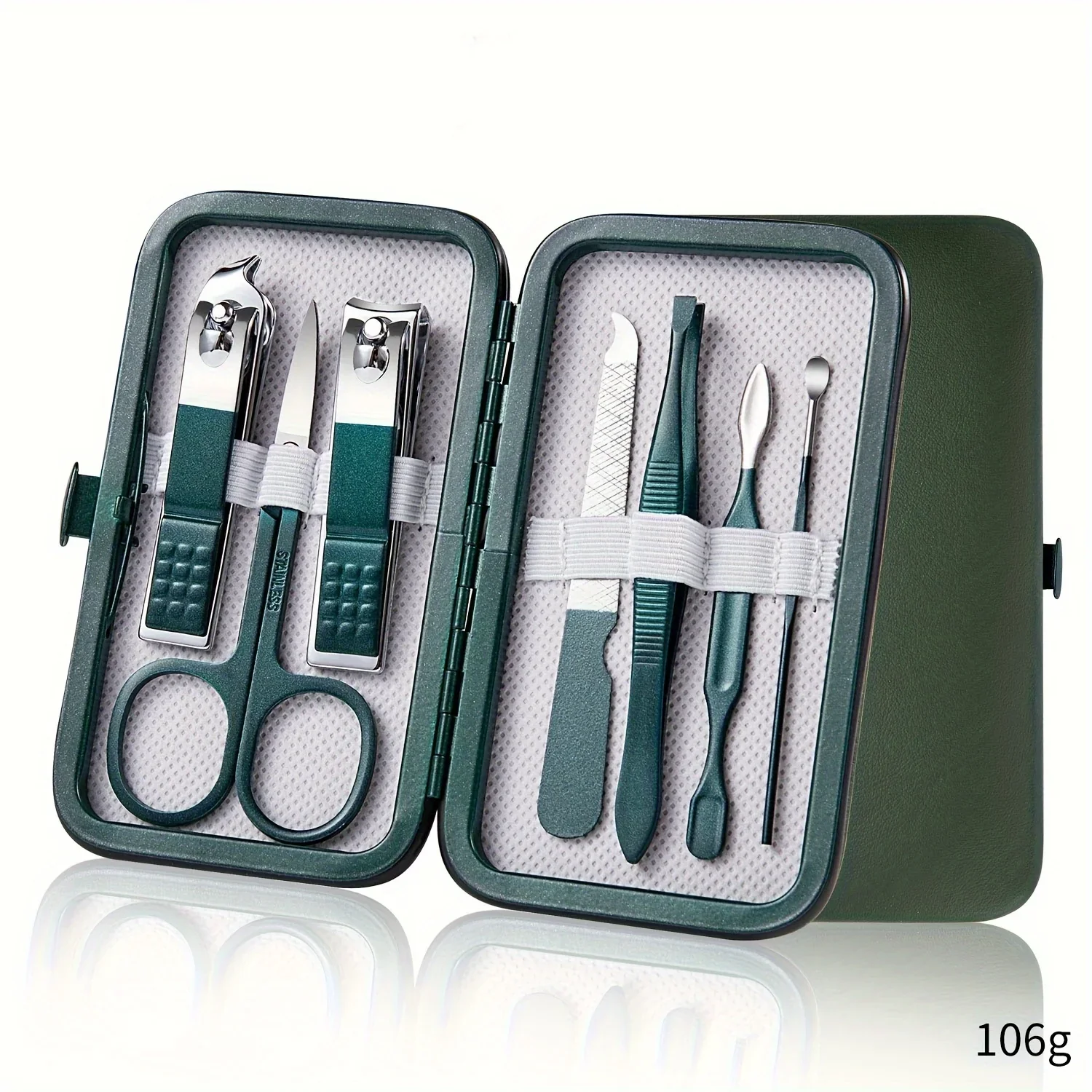 Professional 7-18 Piece Nail Care Kit Stainless Steel Manicure & Pedicure Set with Travel Case for On-the-Go Grooming - Image 7