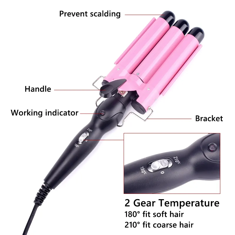 Professional Hair Curling Iron Ceramic Triple Barrel Hair Curler Irons Hair Wave Waver Styling Tools Hair Styler Wand - Image 3