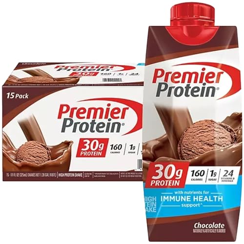Protein Shake| Variety Pack of Protein Shake, Chocolate, Cafe Latte, |30g Protein, 1g Sugar, 24 Vitamins & Minerals, Nutrients to Support Immune Health| 11 Fl Oz (BETRULIGHT Premier Value Case of 18) (Chocolate) - Image 2