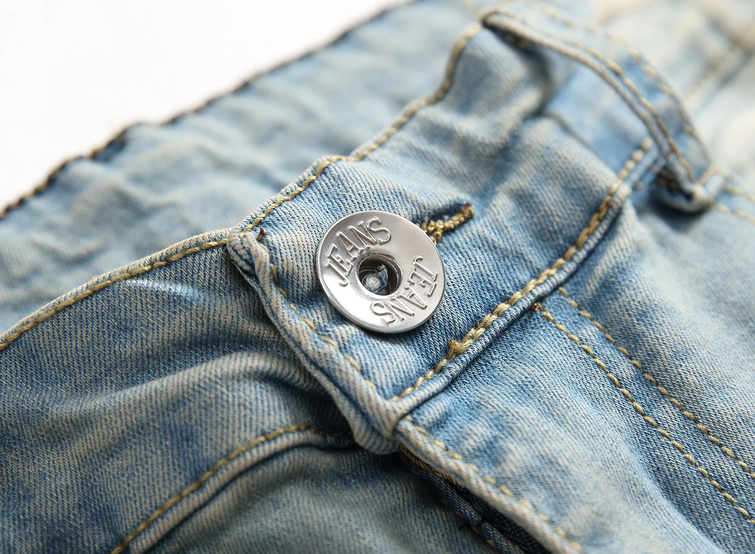 Punk Street Style Ripped Skinny Jeans Men Vintage Wash Solid Denim Trouser Mens Casual Slim Fit Pencil Denim Holes Pants 2024 - Image 11