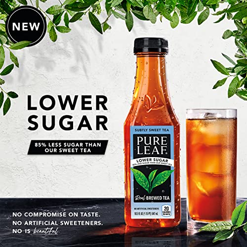 Pure Leaf Iced Tea, Subtly Sweet 3Fl Variety Pack, Lower Sugar, 18.5 Ounce Bottles (Pack of 12) - Image 5