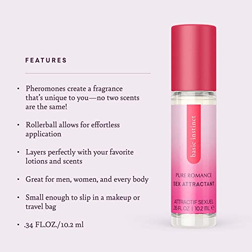 Pure Romance Basic Instinct Pheromone Perfume for Women and Men | Travel-Ready Pheromone Oil With Effortless Roll On Application | .35 Fl Oz - Image 5