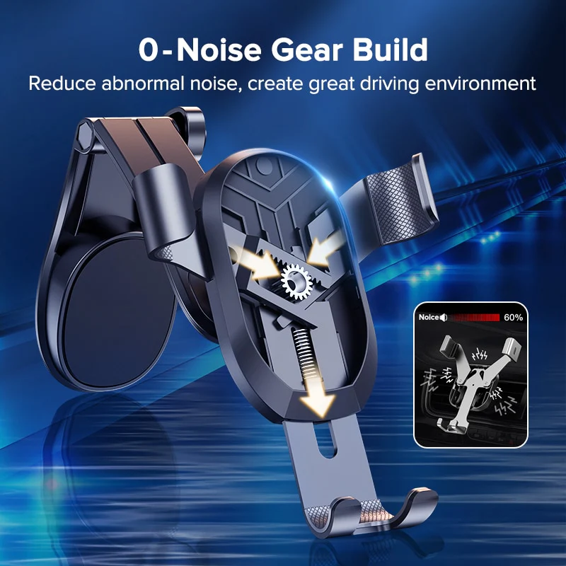QOOVI Car Phone Holder Cell Phone Stand Smartphone Mount Gravity No Magnetic Support For iPhone 14 13 12 X Xiaomi Samsung Huawei - Image 5