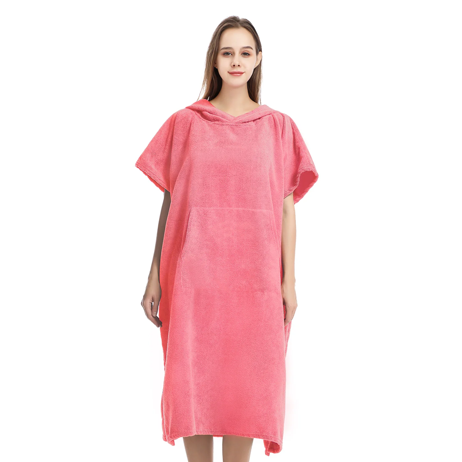 Quick Dry Hooded Towel Robe with Pocket for Swimming, Surfing, and Outdoor Activities - Unisex One Size - Image 10