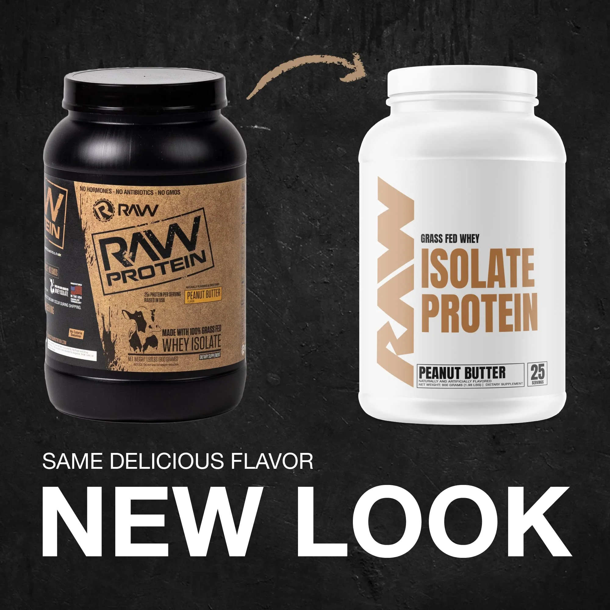 RAW Whey Isolate Protein Powder, Peanut Butter - 100% Grass-Fed Sports Nutrition Protein Powder for Muscle Growth & Recovery - Low-Fat, Low Carb, Naturally Flavored & Sweetened - 25 Servings - Image 7