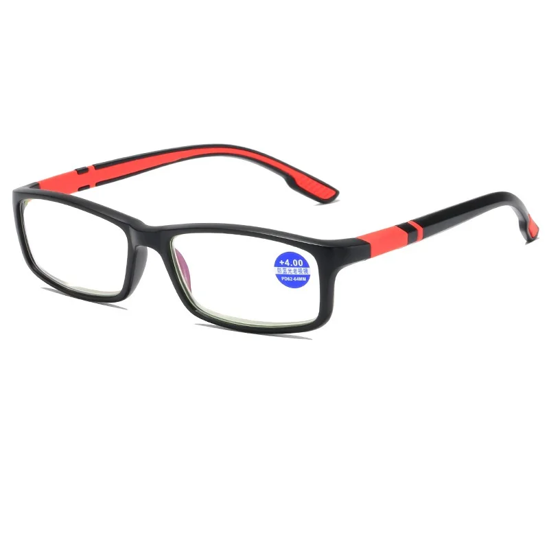 Reading Glasses Men Women Sports Anti-blue Light Reading Eyewear Black Red TR90 Frame Presbyopia Eyeglasses +100 to+400 glasses - Image 14