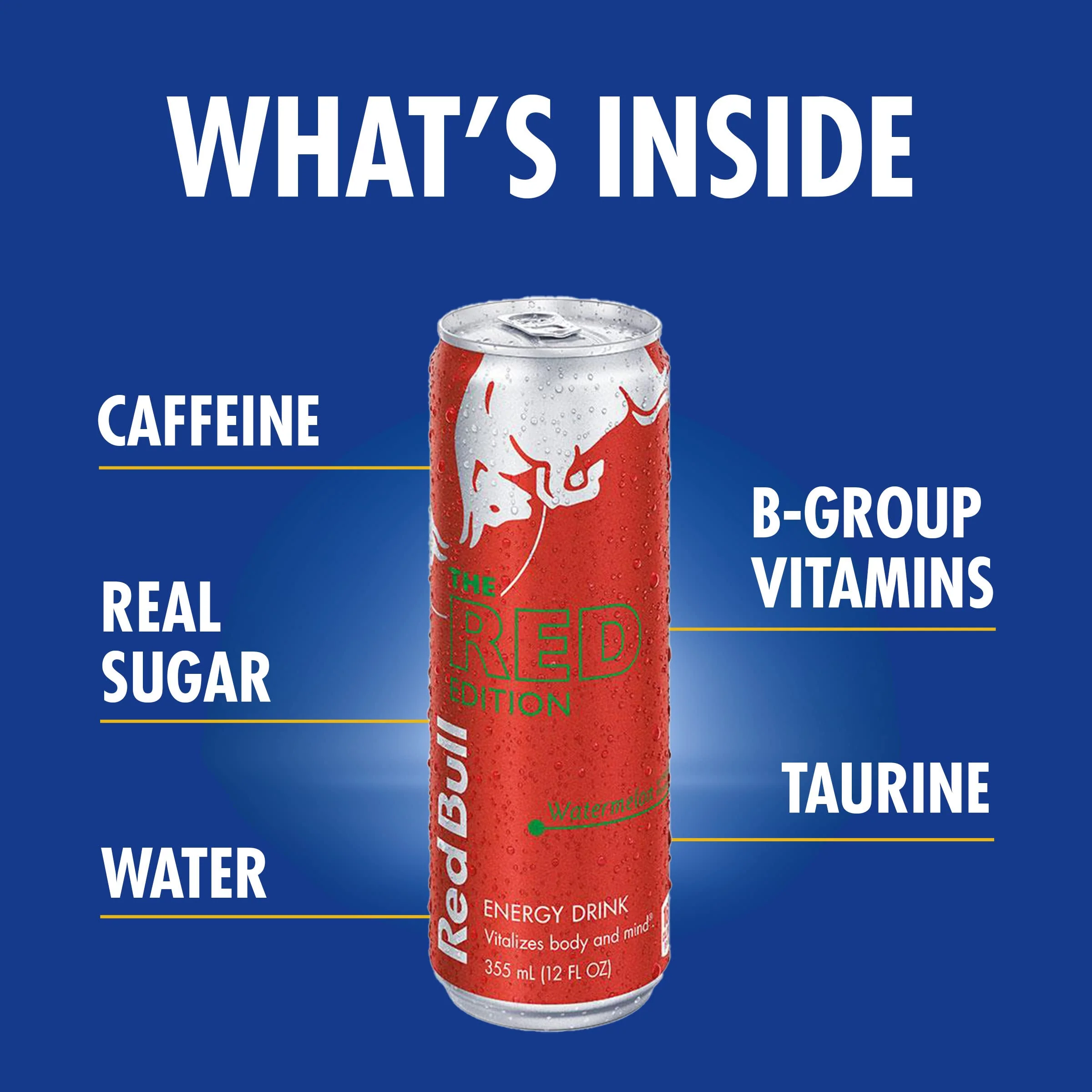 Red Bull Energy Drink, Watermelon, Red Edition, 12 Fl Oz (Pack of 24) - Image 7