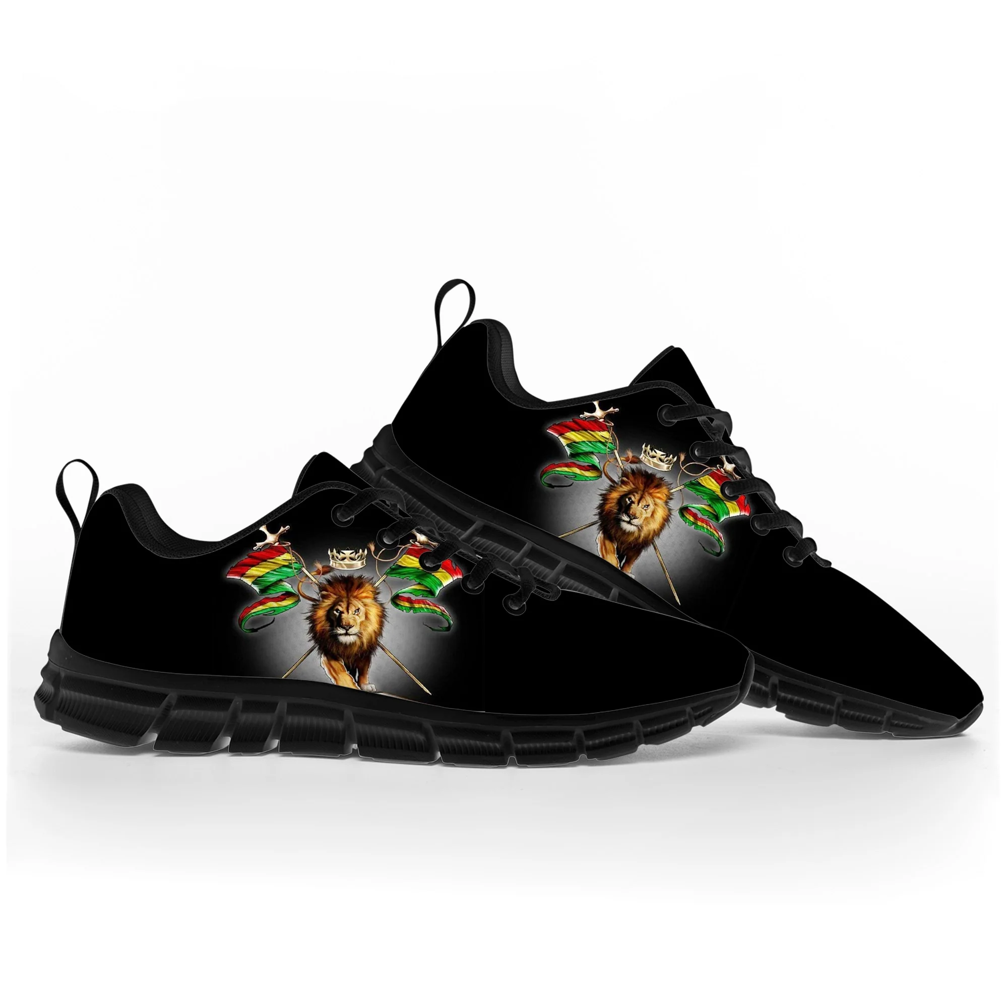 Reggae Rastafarian Lion Of Judah Sports Shoes Mens Womens Teenager Kids Children Sneakers - Image 10