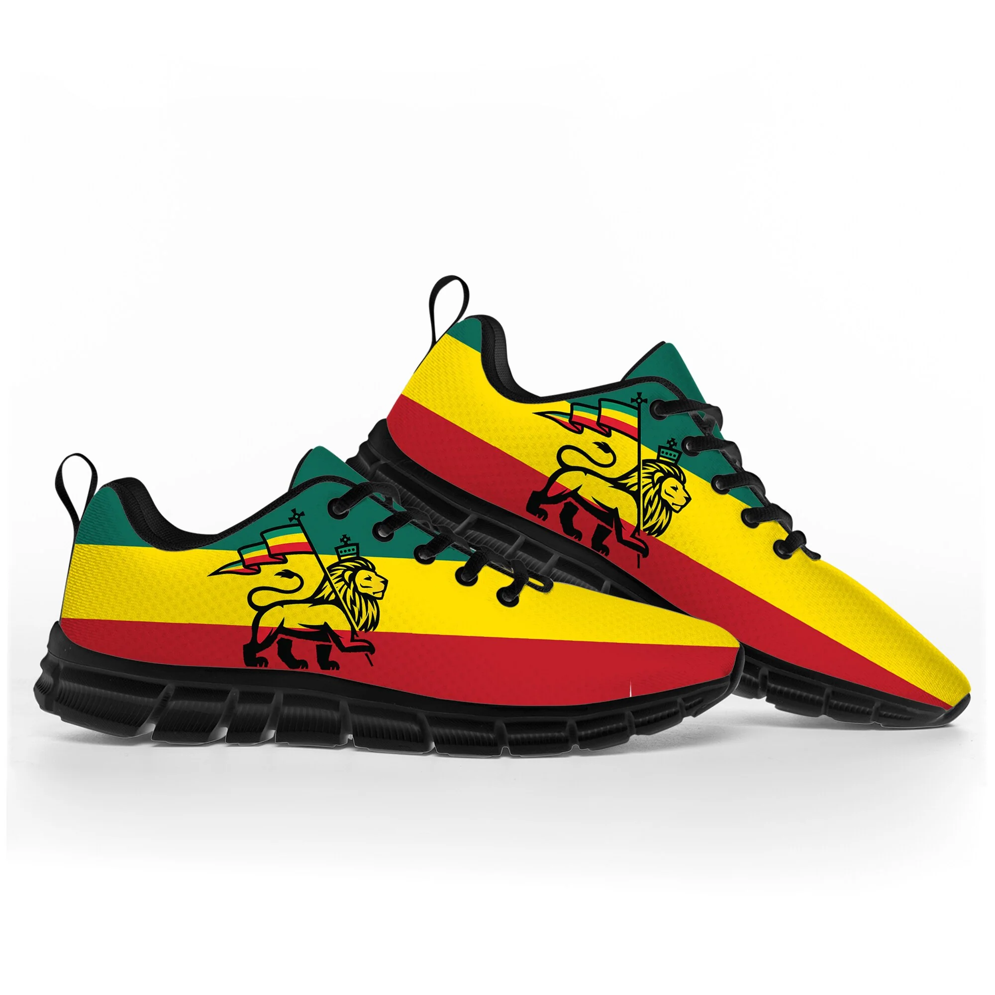 Reggae Rastafarian Lion Of Judah Sports Shoes Mens Womens Teenager Kids Children Sneakers - Image 2