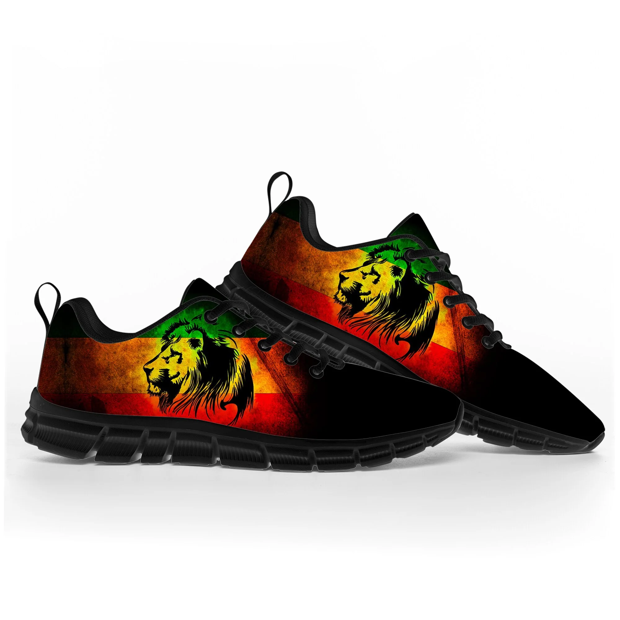 Reggae Rastafarian Lion Of Judah Sports Shoes Mens Womens Teenager Kids Children Sneakers - Image 3