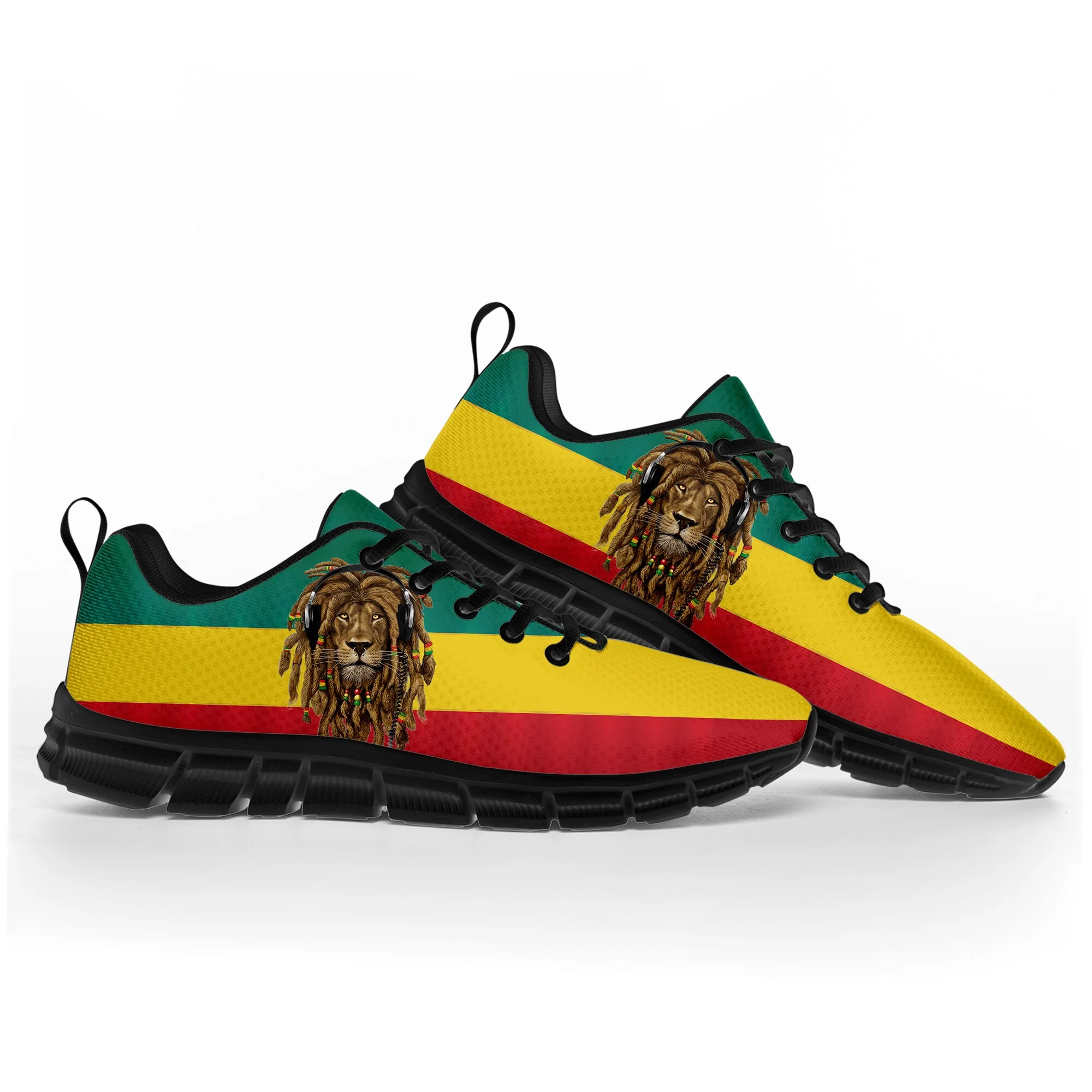 Reggae Rastafarian Lion Of Judah Sports Shoes Mens Womens Teenager Kids Children Sneakers - Image 6