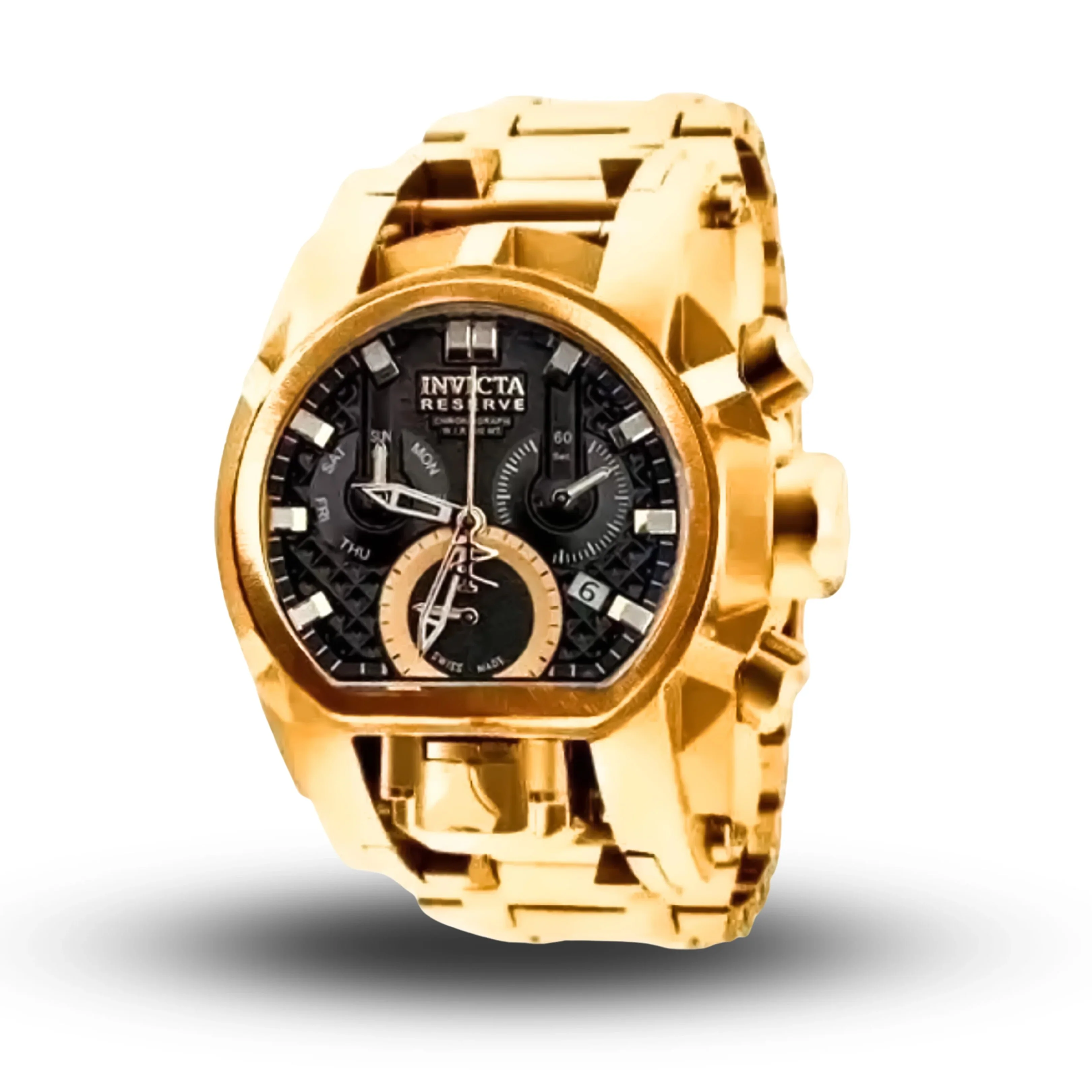 Relógio Invicta Zeus Magnum Dourado Banhado a Ouro 18K A Prova D'água Masculino Enviado do Brasil + 2 Brindes - Image 10