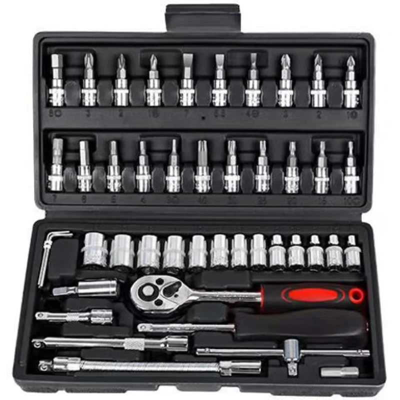 Repair Tool Ratchet Wrench Socket Tool Screwdriver Combination Tool Hardware Tool Elastic Extension Rod HexagonSocket Hand Tools - Image 3