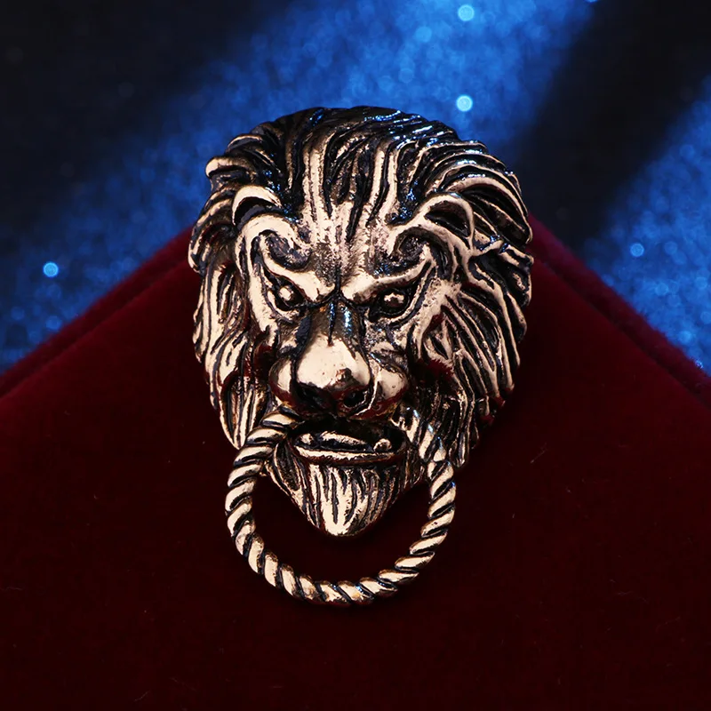 Retro Lion Shield Crown Animal Brooches Fashion Men's Suit Shirt Collar Needle Badge Lapel Pins Jewelry Men Clothing Accessories - Image 12