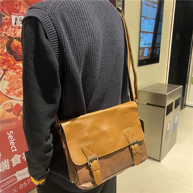 Retro Men Casual Shoulder Messenger Bag - Image 6