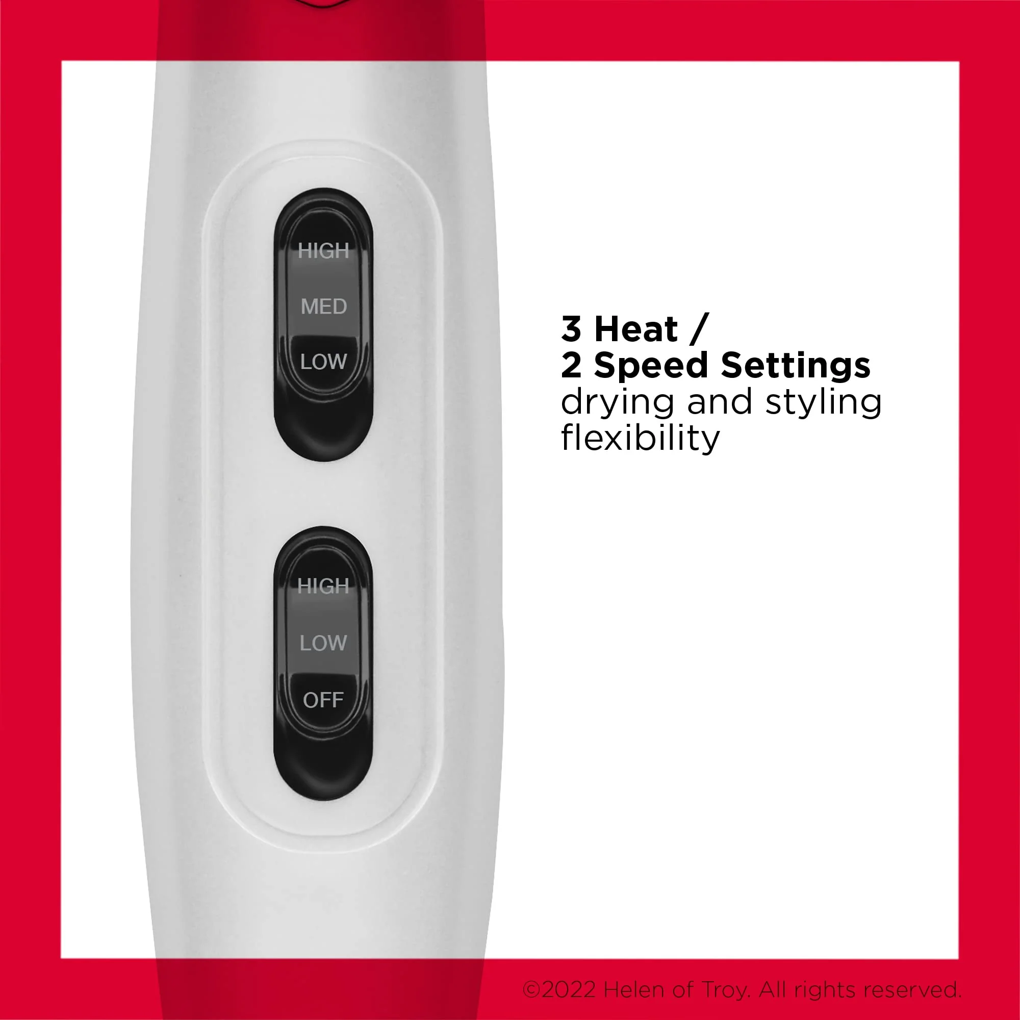 REVLON Infrared Hair Dryer | 1875 Watts of Lift, Body, and Volume (White) - Image 6