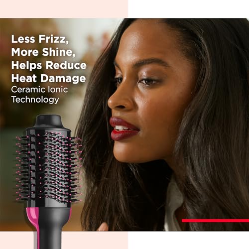 REVLON One-Step Volumizer Original 1.0 Hair Dryer and Hot Air Brush, Black - Image 10