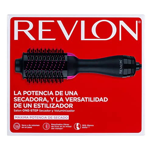 REVLON One-Step Volumizer Original 1.0 Hair Dryer and Hot Air Brush, Black - Image 5