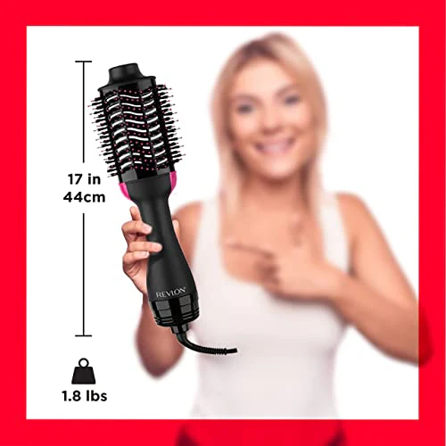 REVLON One-Step Volumizer Original 1.0 Hair Dryer and Hot Air Brush, Black - Image 7