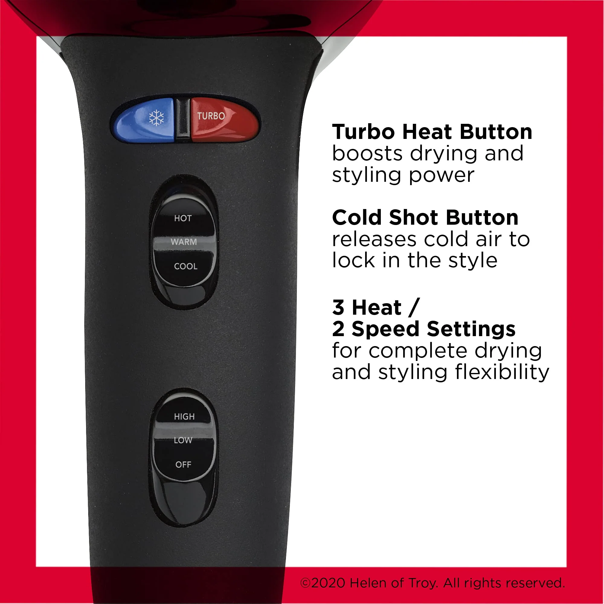 Revlon Salon 1875W 20X Better Grip Turbo Hair Dryer - Image 6