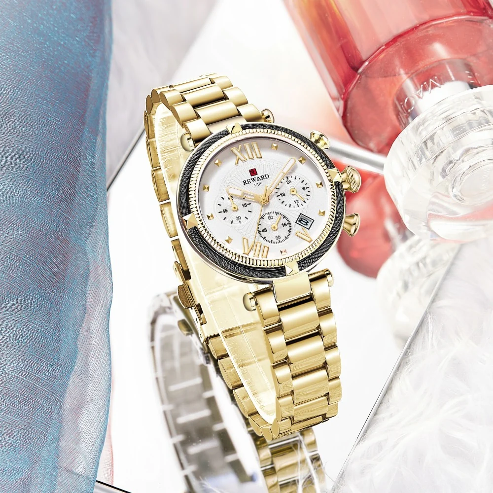 REWARD Luxury Fashion Women Watches Waterproof Casual Quartz Ladys Watch for Woman Dress Ladies Wristwatches Relogio Feminino - Image 8