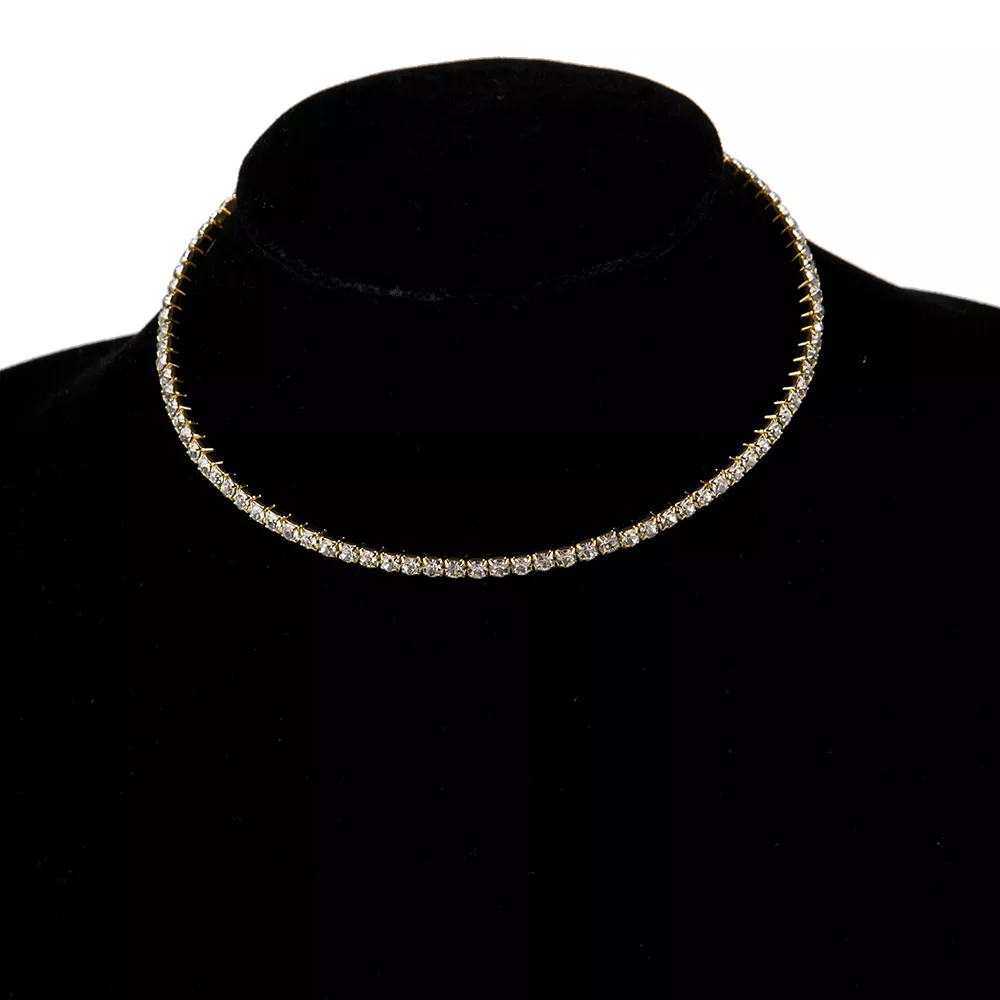 Rhinestone Choker Necklaces Torques Collar Women Statement Jewelry Girl Imitation Pearls Necklace 5 Styles - Image 8