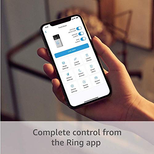 Ring Video Doorbell - 1080p HD video, improved motion detection, easy installation – Satin Nickel - Image 3