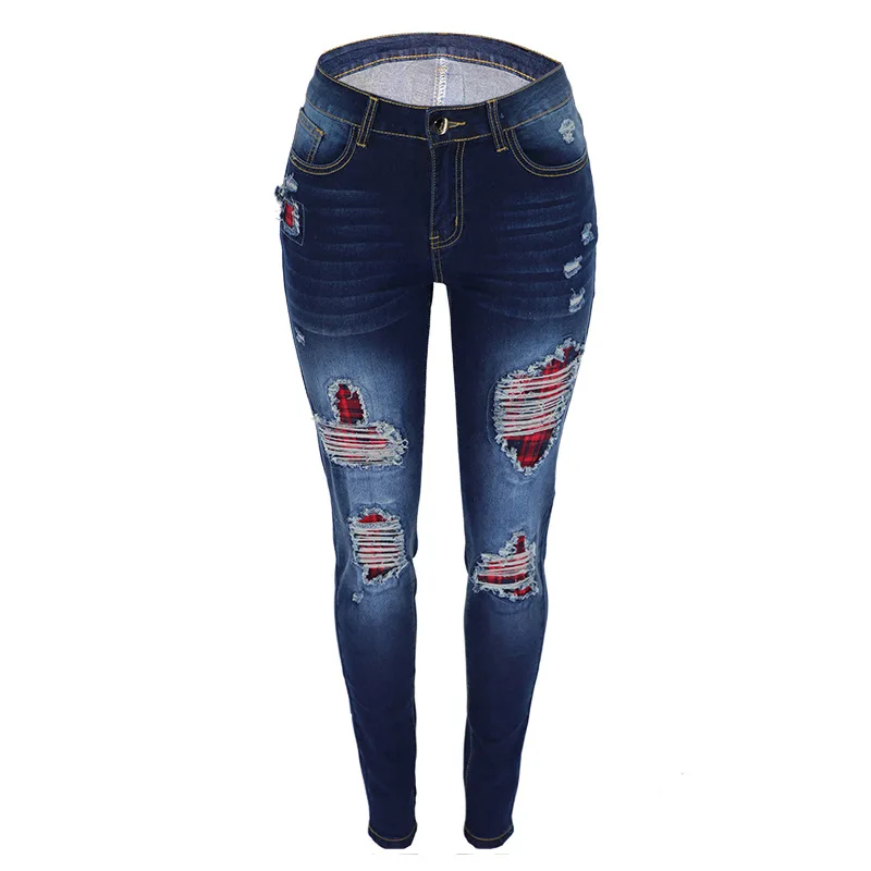 Ripped Jeans Women Casual Pencil Pants Distressed Ladies Push Up Slim Denim Trousers Torn Broken Streetwear Outfit Plus Size - Image 8