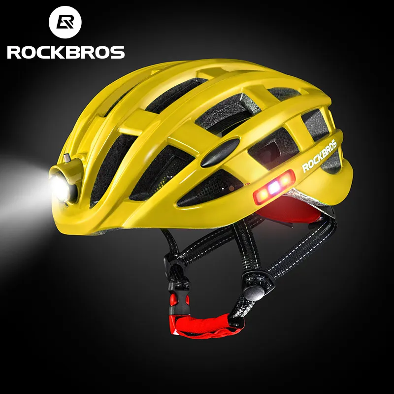 ROCKBROS Bicycle Light Helmet Waterproof Bike Helmet USB Charge Cycling Helmet Intergrally-molded MTB Road Bicycle Accessories - Image 8