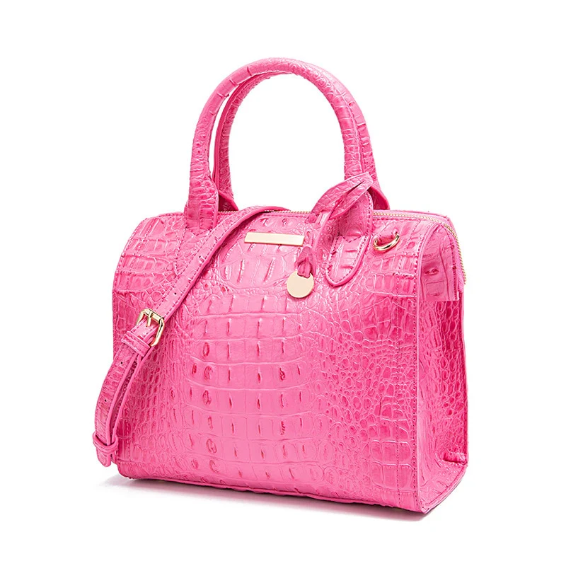 Roomy Women Tote Bag Crocodile Bag European and American Style Luxury PU Leather Crossbody Messenger Handbag Black 2022 New - Image 4
