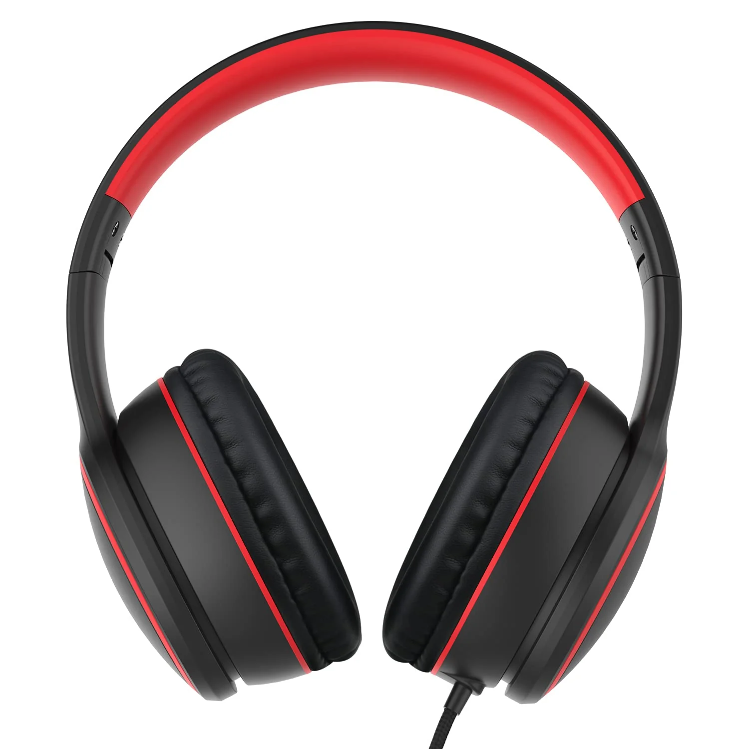 RORSOU R10 On-Ear Headphones with Microphone, Lightweight Folding Stereo Bass Headphones with 1.5M No-Tangle Cord, Portable Wired Headphones for Smartphone Tablet Computer MP3 / 4 (Black) - Image 7