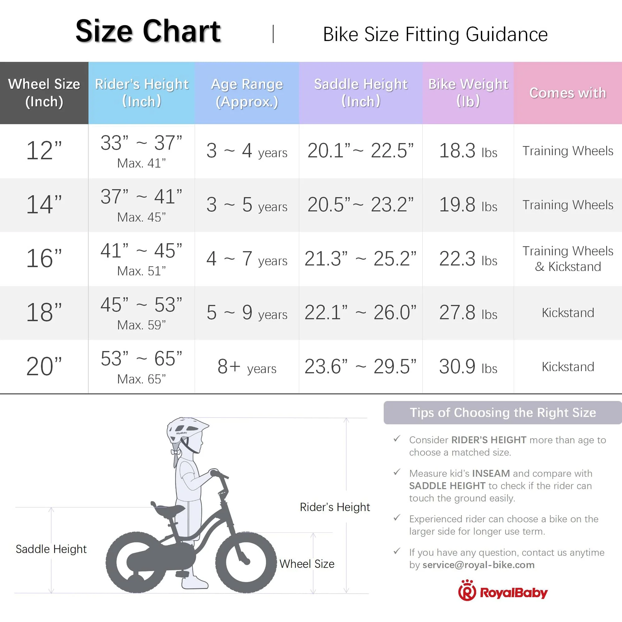 Royalbaby Stargirl Kids Girls Bike Bicycle with Basket Training Wheels 14 Inch Purple - Image 8
