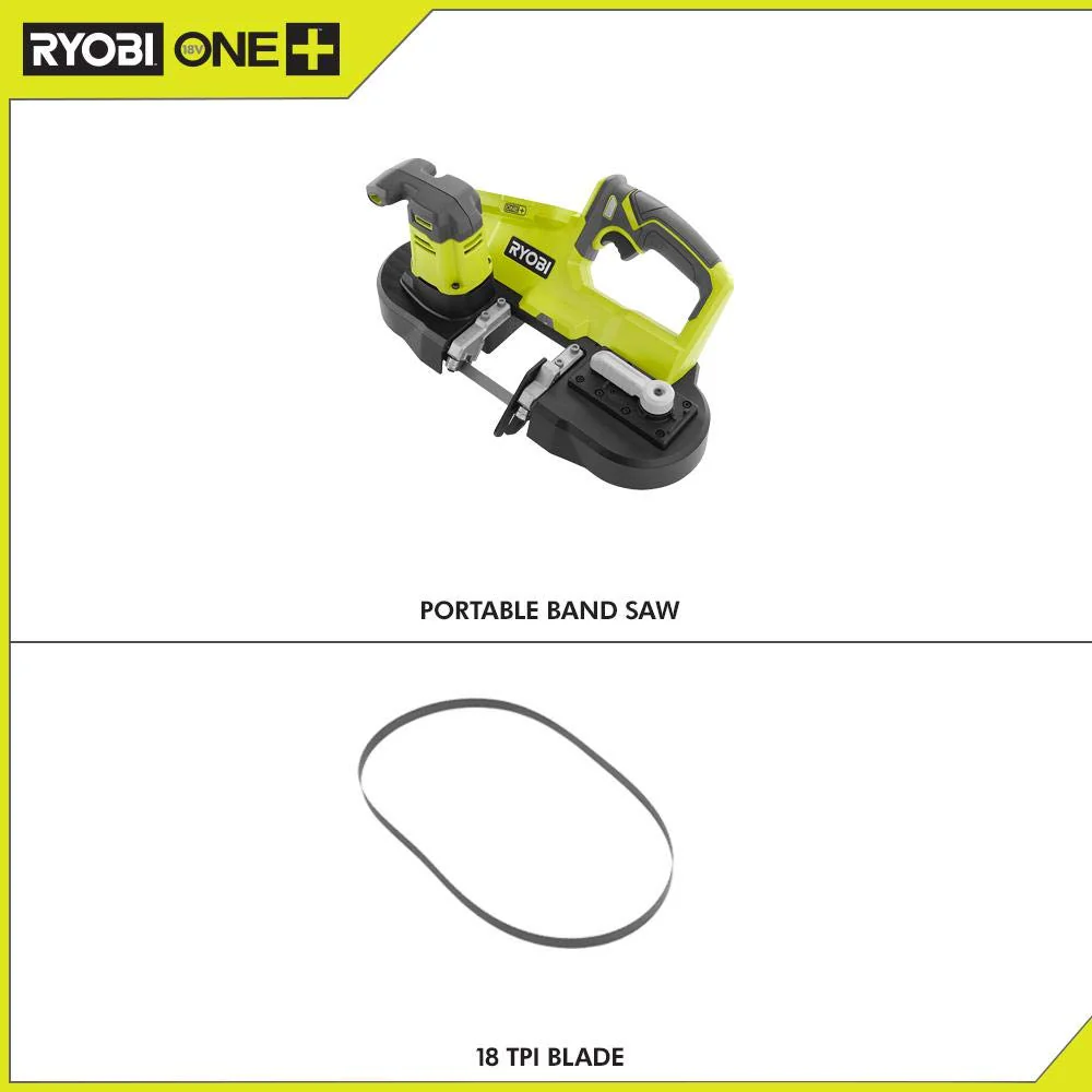 Ryobi 18-Volt ONE+ Cordless 2.5 in. Portable Band Saw (Tool Only) P590, (Bulk Packaged, Non-Retail Packaging) - Image 9