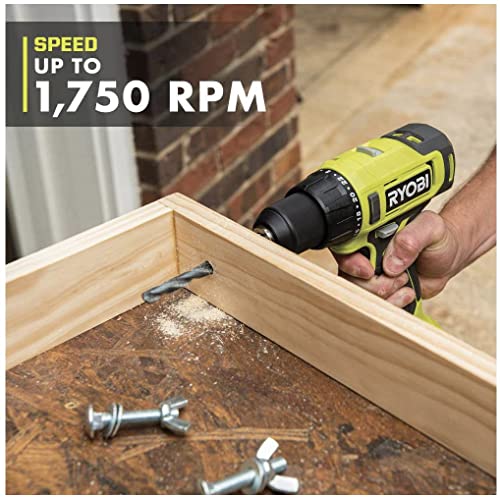 RYOBI ONE+ 18V Cordless 1/2 in. Drill/Driver (Tool Only) PCL206B Black Green - Image 6