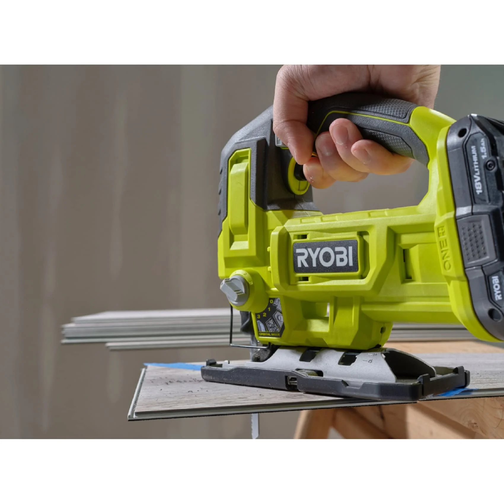 RYOBI ONE+ 18V Cordless Jig Saw (Tool Only) 18 VOLT, PCL525B, Green - Image 2