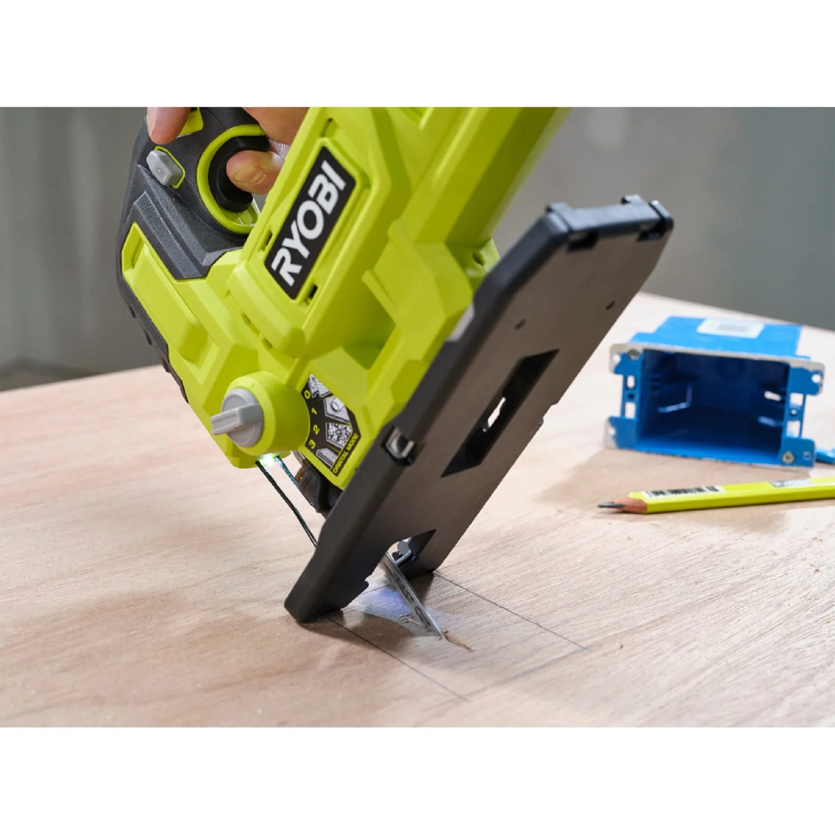 RYOBI ONE+ 18V Cordless Jig Saw (Tool Only) 18 VOLT, PCL525B, Green - Image 3