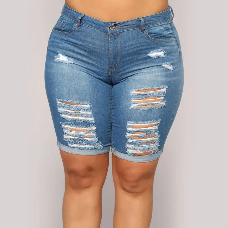 S-2XL denim shorts women summer Ripped Jeans shorts fashion casual Skinny shorts 2022 new Top quality - Image 10