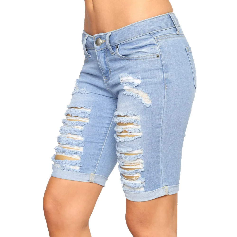 S-2XL denim shorts women summer Ripped Jeans shorts fashion casual Skinny shorts 2022 new Top quality - Image 6